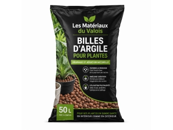 Billes d'argile 8/16 mm sac 50L