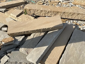 Bordure grès Kandla Multi color L:100cm x H:20cm x Ep. 5/7cm