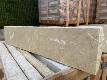 Bordure Grès Kandla Jaune blanc L:100cm x H:20cm x Ep. 5/7cm