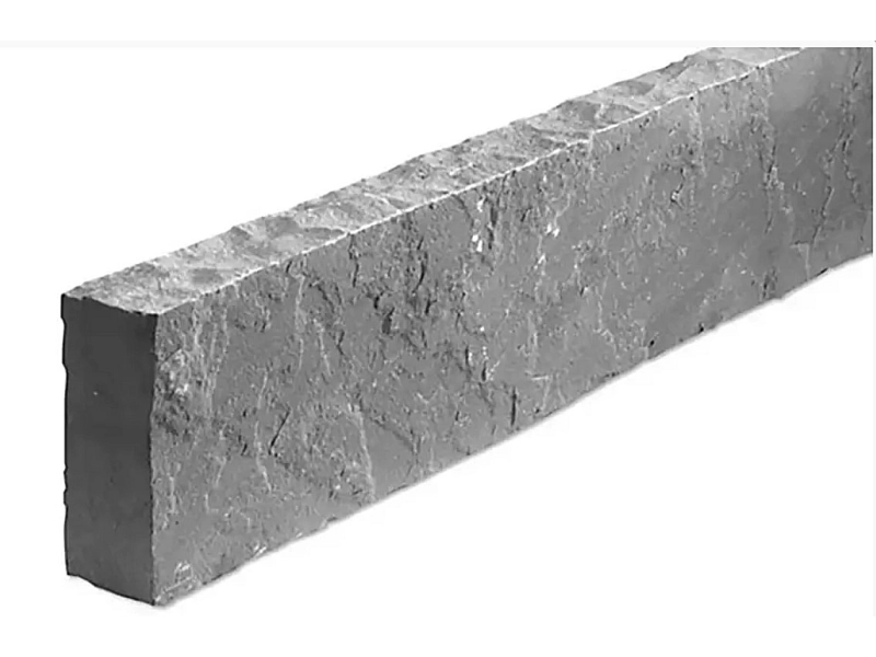 Bordure Grès Kandla gris L:100cm x H:20cm x Ep. 5/7cm