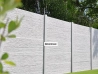 Plaque clôture béton modèle Béton brossé 200cm x 40cm