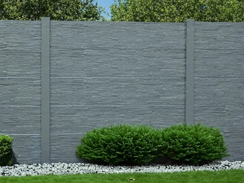 Plaque clôture béton modèle vendée 200cm x 40cm