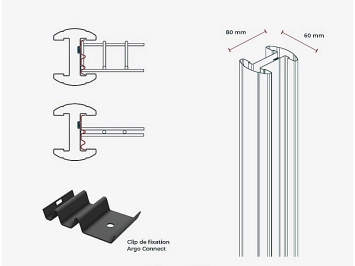 Poteaux Argo Connect à clips