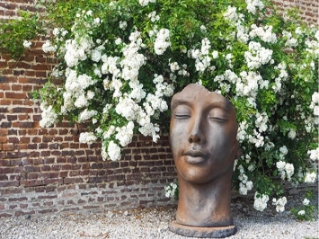 Statue Visage femme H: 115 cm