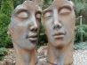 Statue Visage Homme H: 115 cm