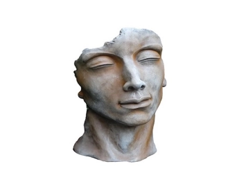 Statue Visage Homme H: 115 cm