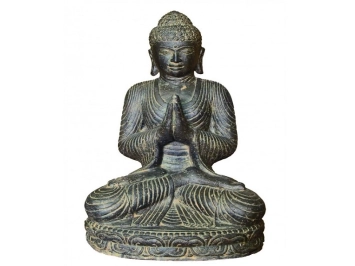 Statue Bouddha assis salutation H:45cm