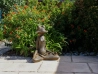 Statue Grenouille méditation Rusty H: 52 cm