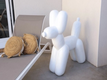 Statue Chien Pop Art h: 101cm