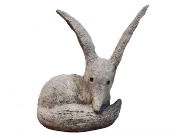 Statue renard couché