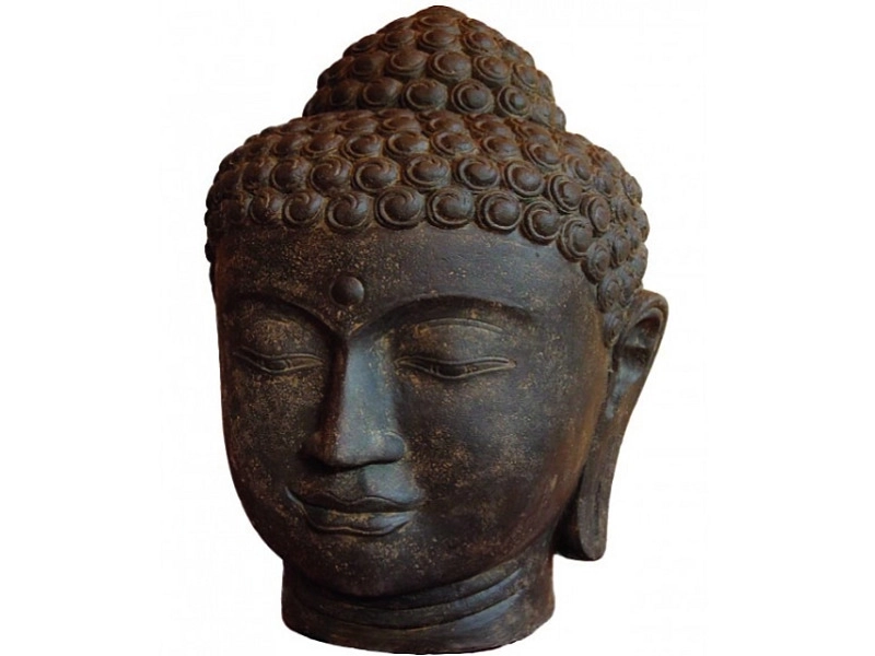 Statue tête de Bouddha H: 50 cm