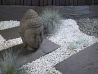 Statue tête de Bouddha H: 50 cm