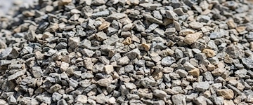 Graviers concassés